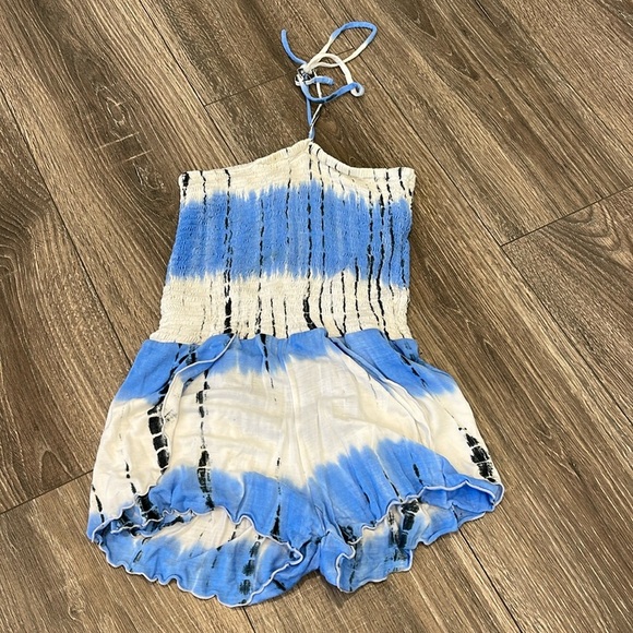 Flowers by Zoe Cute Tye dye romper short one piece - Picture 1 of 3